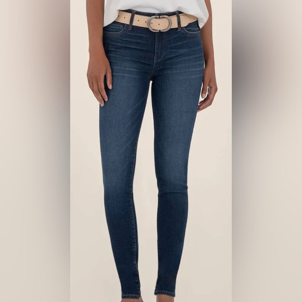 Kut From The Kloth Mia High Rise Skinny Blue Jeans Dark Wash Stretch 4 x 30 $104